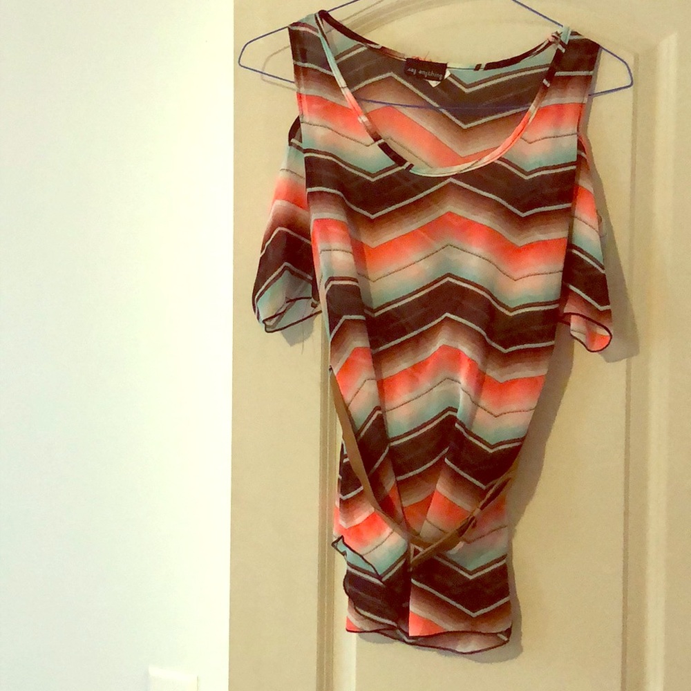 Short sleeve dress top, day anything, size L